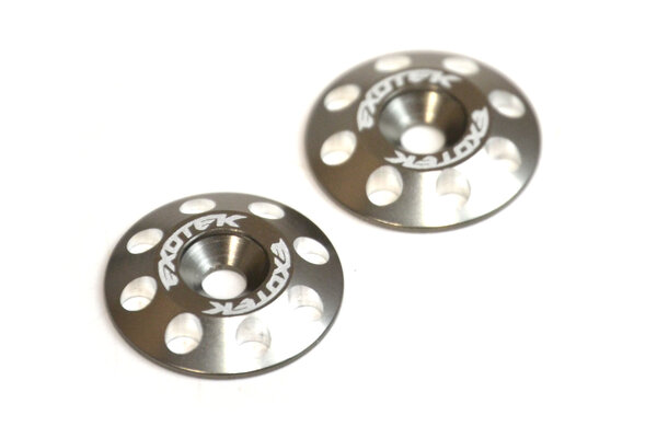 Exotek Racing Flite Wing Buttons V2, 6061 Gunmetal