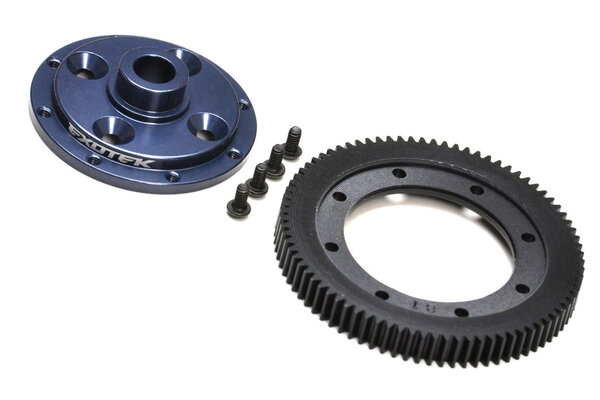 Exotek Racing EB410 Machined 81 Spur Gear & Mounting Plate