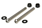 Exotek Racing Locking Hinge Pins, Rear, Titanium, (2pcs)
