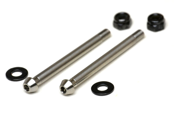 Exotek Racing Locking Hinge Pins, Rear, Titanium, (2pcs)