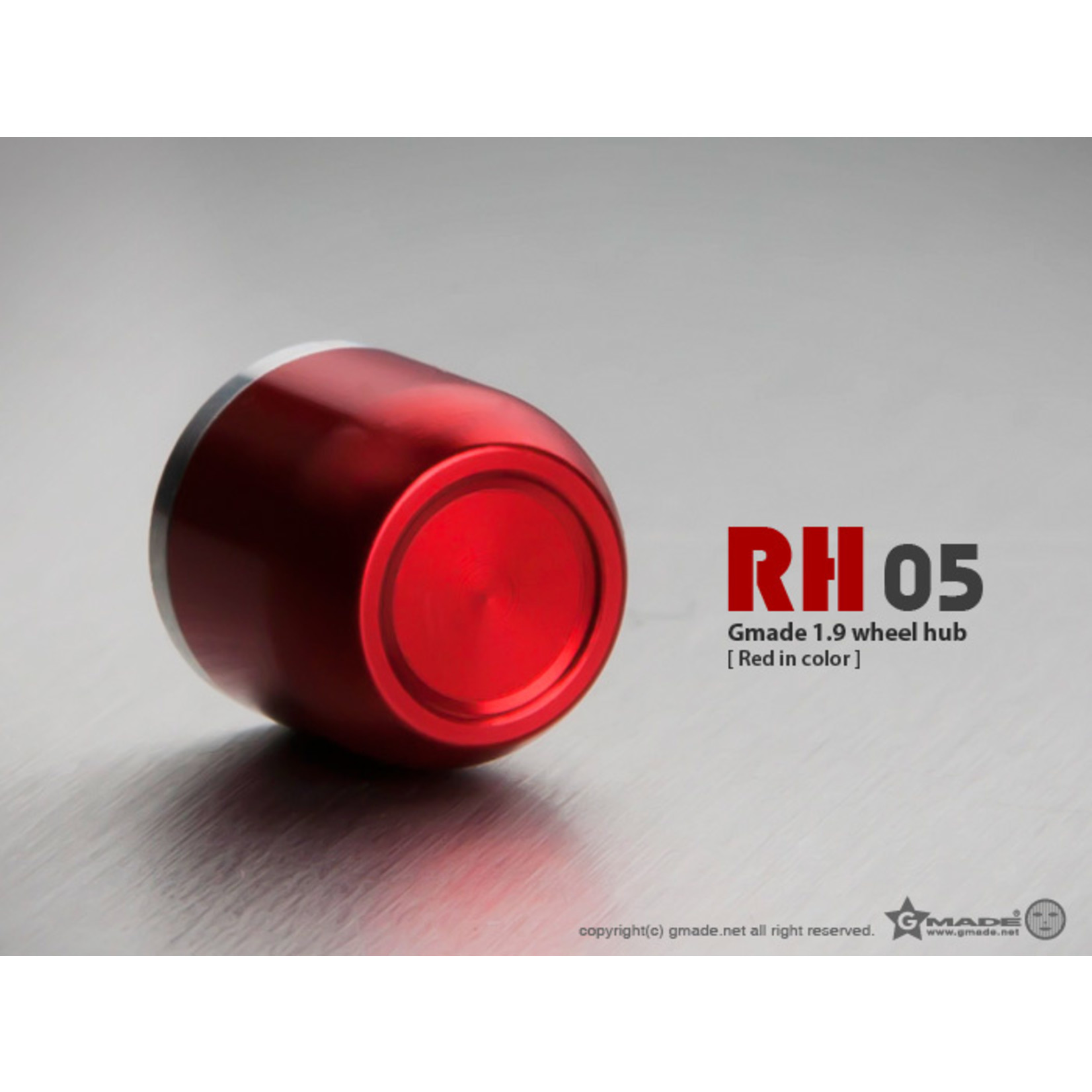 Gmade 1.9 RH05 Wheel Hubs (Red) (4)