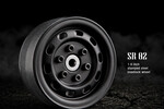 Gmade 1.9 SR02 Beadlock Wheels (Matt Black) (2)