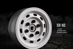 Gmade 1.9 SR02 Beadlock Wheels (Gloss White) (2)