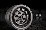 Gmade 1.9 SR02 Beadlock Wheels (Uncoated Steel) (2)