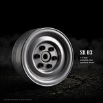 Gmade 1.9 SR03 Beadlock Wheels (Semigloss Silver) (2)