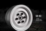 Gmade 1.9 SR03 Beadlock Wheels (Gloss White) (2)