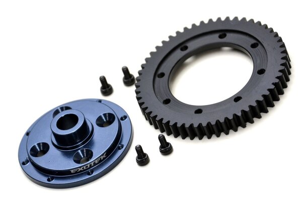 Exotek Racing ET410 Machined Spur Gear and Mounting Plate, 32P