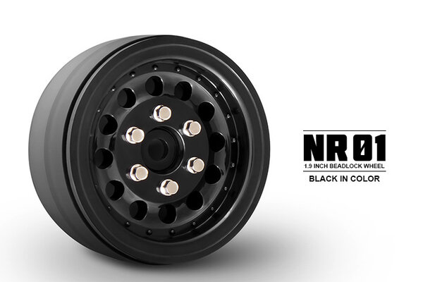 Gmade 1.9 NR01 Beadlock Wheels (Black) (2)