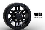 Gmade NR02 1.9" Beadlock Wheels Black (2)