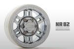 Gmade NR02 1.9" Beadlock Wheels, Chrome (2)