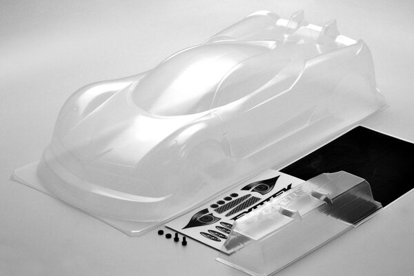 Exotek Racing P1-Z 1/10 USGT Race Body, Clear Lexan w/ Wing