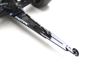 Exotek Racing ETK1960   B6 Wheelie Bar Set, CF Adjustable for B6.1-B6.2