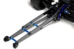 Exotek Racing DR10 Wheelie Bar Set, 12" Carbon and Alloy Adjustable