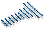 Exotek Racing F1 Ultra Titanium Turnbuckle Set, Blue Titanium (10p)