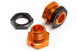 HPI Racing 5mm Hex Wheel Adapters Trophy Buggy (Orange/Black)