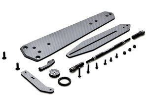 Exotek Racing Slash Wheelie Bar Set, Single Wheel, CF Adjustable for Slash