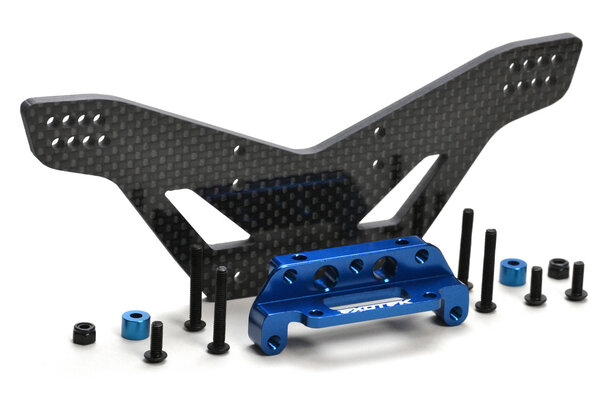 Exotek Racing EXO1983  Slash CF Rear Drag Tower, Lower Ride Height