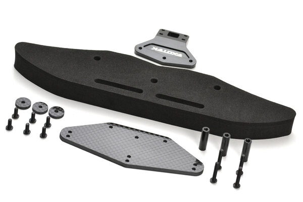 Exotek Racing B6 Drag Front Bumper Set, Alloy, CF, and Foam