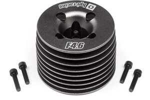 HPI Racing Aluminum Heatsink Head (Gunmetal/F4.6 V2)