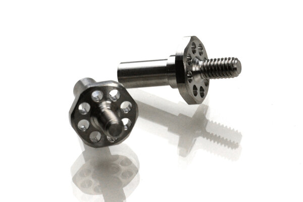 Exotek Racing 22 Drag Front Wide Axles, Titanium