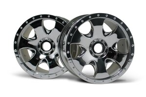 HPI Racing Warlock Wheel Chrome/Savage X 83X56mm/2pcs