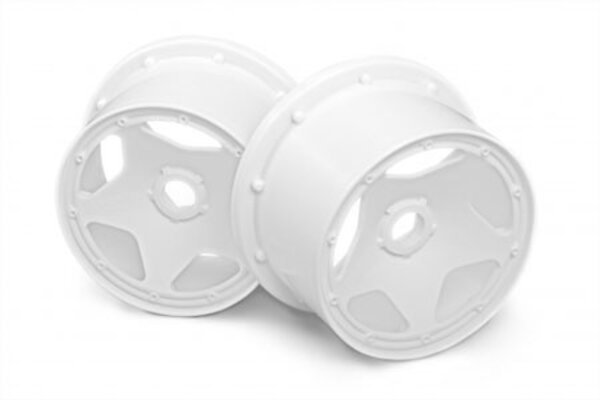 HPI Racing Super Star Wheel White (120X75mm/2pcs) - Baja 5B