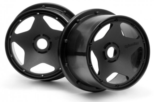 HPI Racing Super Star Wheel Black (120X75mm/2pcs) - Baja 5B