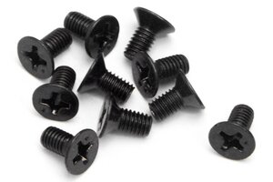 HPI Racing Flat Head Screw M3X6mm (10pcs)