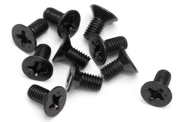 HPI Racing Flat Head Screw M3X6mm (10pcs)