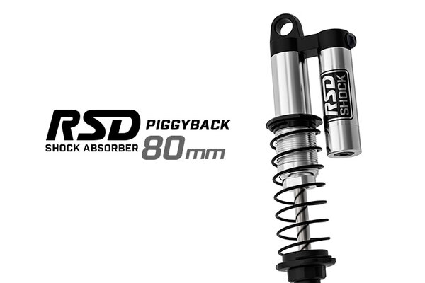 Gmade RSD Piggyback Shocks, 80mm Length, (2)