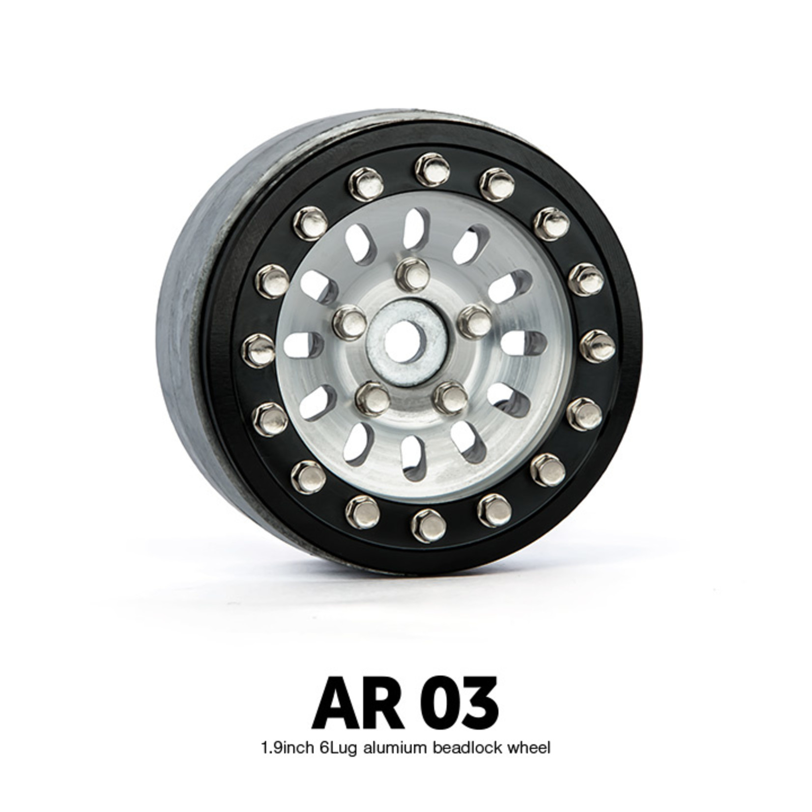 Gmade 1.9 AR03 5 Lug Aluminum beadlock wheels (2)