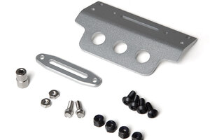 Gmade Aluminum Skid Plate, Silver, for 52412 GS01 Tube Bumper