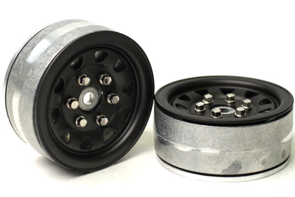 Gmade 1.9 SR04 Beadlock Wheels (Matt Black)