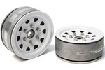 Gmade 1.9 SR04 Beadlock Wheels (Gloss White) (2)