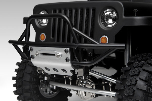 Gmade GS01 Front Tube Bumper with Skid Plate, Silver