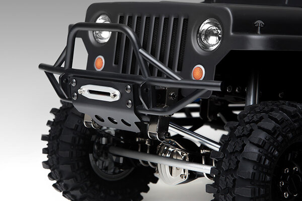 Gmade GS01 Front Tube Bumper with Skid Plate, Black