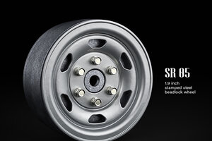 Gmade 1.9 SR05 Beadlock Wheels (Semigloss Silver) (2) Gmade 1.9 SR05 Beadlock Wheels (Semigloss Silver) (2)