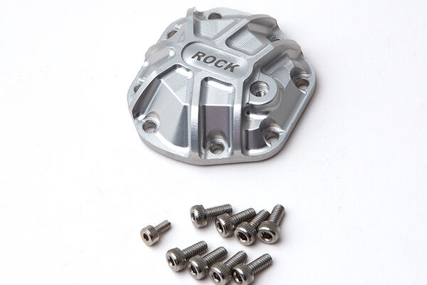 Gmade 3D Machined Differential Cover (Silver) for R1 Axle.