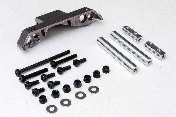 Gmade GS01 Front Axle Truss Upper Link Mount (Titanium Gray)