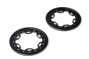Gmade 1.9 Aluminum Ring Beadlock Ring CL (Black) (2): GOM