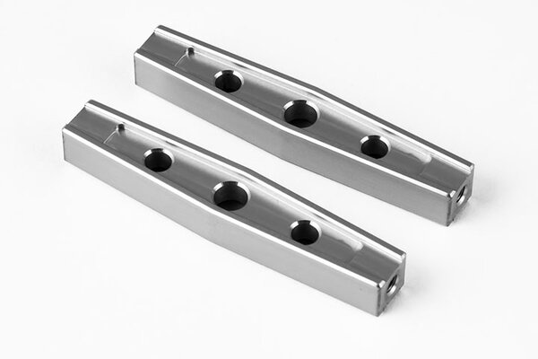 Gmade GS01 Machined M3 54mm Upper Link (2) (Silver)