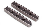 Gmade GS01 Machined M3 54mm Upper Link (2) (Titanium Gray)