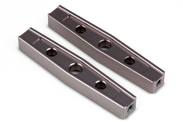 Gmade GS01 Machined M3 54mm Upper Link (2) (Titanium Gray)