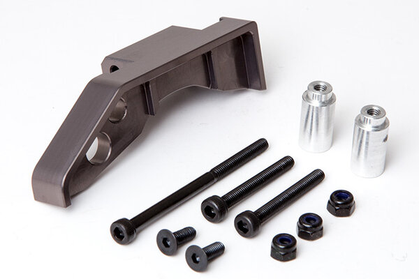 Gmade R1 Front Axle Truss Upper Link Mount (Titanium Gray)