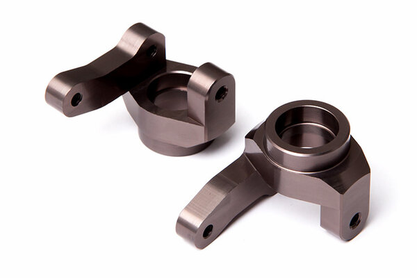 Gmade Aluminum Zero Ackerman Knuckle Arm (Titanium Gray) (2)