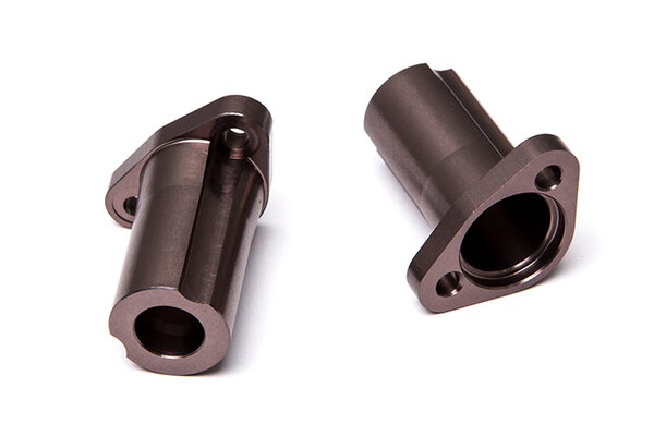 Gmade Aluminum Straight axle adapter (Titanium Gray) (2) for GS01