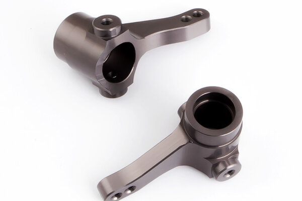Gmade Aluminum One Piece Knuckle Arm (Titanium Gray) (2)