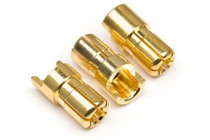 HPI Racing Male Gold Connectors (6.0mm Dia) (3pcs)