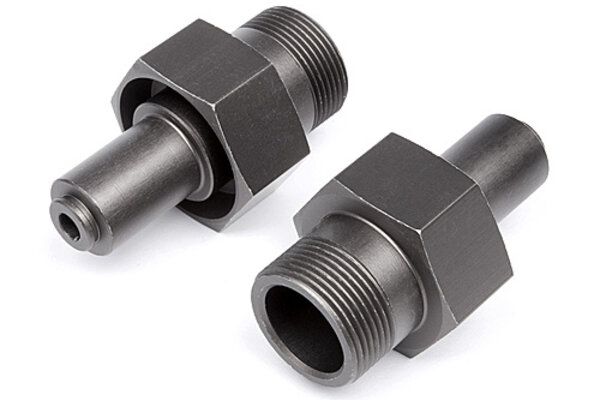 HPI Racing 24mm Front Hex Hub (Gunmetal/2pcs) Baja 5B D-Box