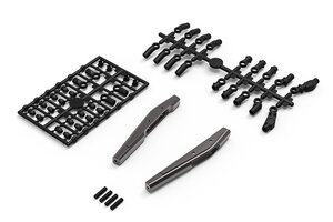 Gmade GR01 Aluminum Trailing Arm (Titanium Gray): GOM Gmade GR01 Aluminum Trailing Arm (Titanium Gray): GOM